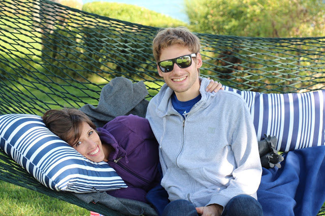 Julia and Andy in hammock
